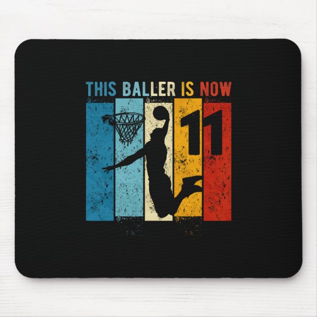 11 Year Old Sketll 11th Birthday Boy  Mouse Pad (Front)