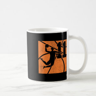 11 Year Old Sketll Dunk 11th Birthday Party Themed Coffee Mug