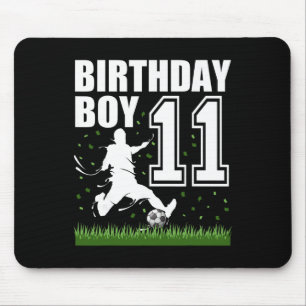 11 Year Old Soccer Birthday Party Theme 11th Gift Mouse Pad