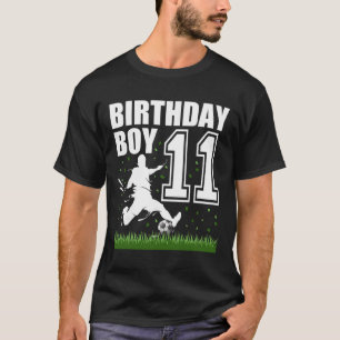 11 Year Old Soccer Birthday Party Theme 11th Gift T-Shirt