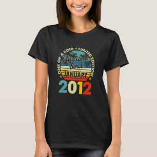 11 Year Old Vintage January 2012 11th Birthday Re T-Shirt