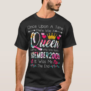 11 Years Birthday Girls 11th Birthday Queen Novemb T-Shirt