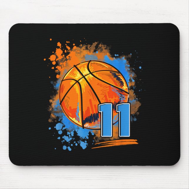 11 Years Old 11th Birthday Basball Mouse Pad (Front)