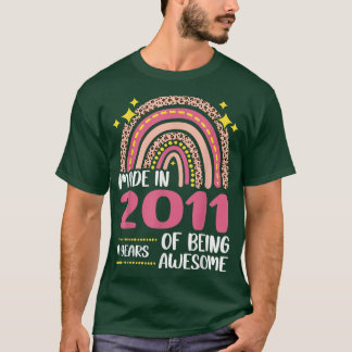 11 Years Old 11th Birthday Born in 2011 Women Girl T-Shirt