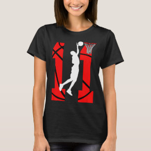 11 years Old 11th Birthday Boy Basketball lovers  T-Shirt