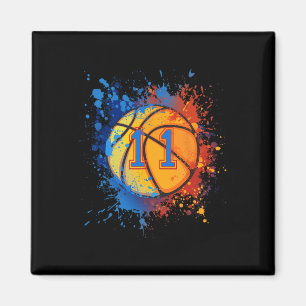 11 Years Old 11th Birthday Bysketbyll Gift For Boy Magnet