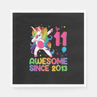 11 Years Old Awesome Since 2013 11th Birthday Unic