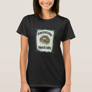 11 Years Old Birthday Awesome Since 2011 Leopard L T-Shirt