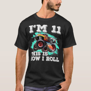 11 Years Old Birthday Boys Monster Truck This is H T-Shirt