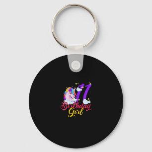 11 Years Old Birthday Girl Gifts Unicorn 11th Birt Key Ring