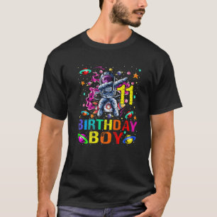 11 Years Old Boy Astronaut 11Th Birthday Boy Space T-Shirt