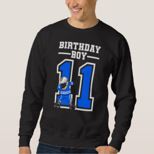 11 Years Old Boy Ice Hockey Player 11th Birthday Y Sweatshirt