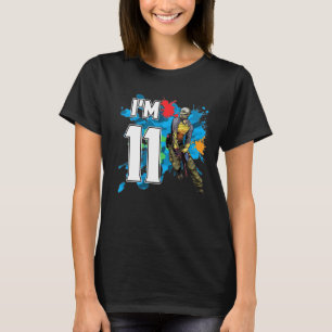 11 Years Old Boy Paintballer Gear 11th Paintball B T-Shirt