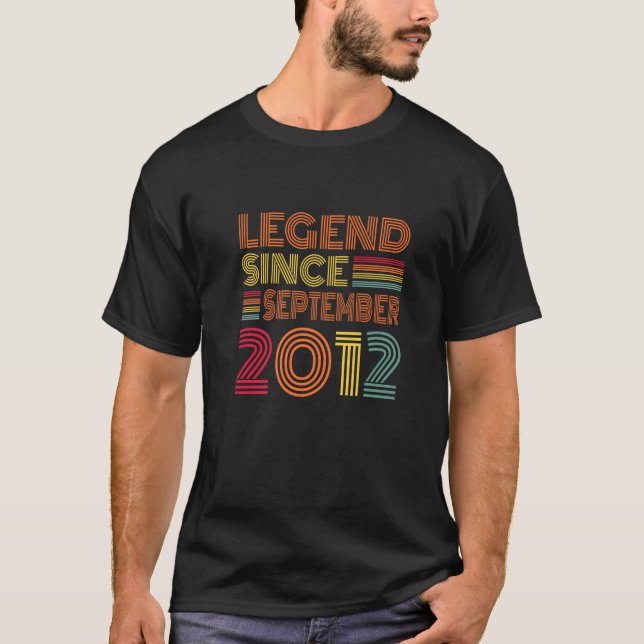 11 Years Old Legend Since September 2012 11th Birt T-Shirt (Front)