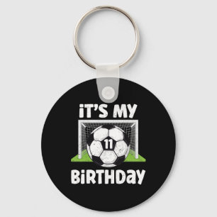 11 Years Old Soccer 11th Birthday Player Kids B-da Key Ring