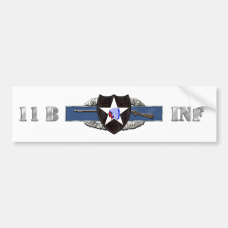 11B 2nd Infantry Division Bumper Sticker