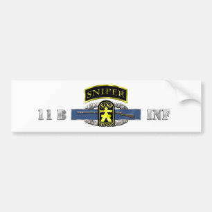 11B Sniper Tab 509th Geronimo Bumper Sticker