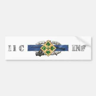 11C 4th Infantry Division Bumper Sticker