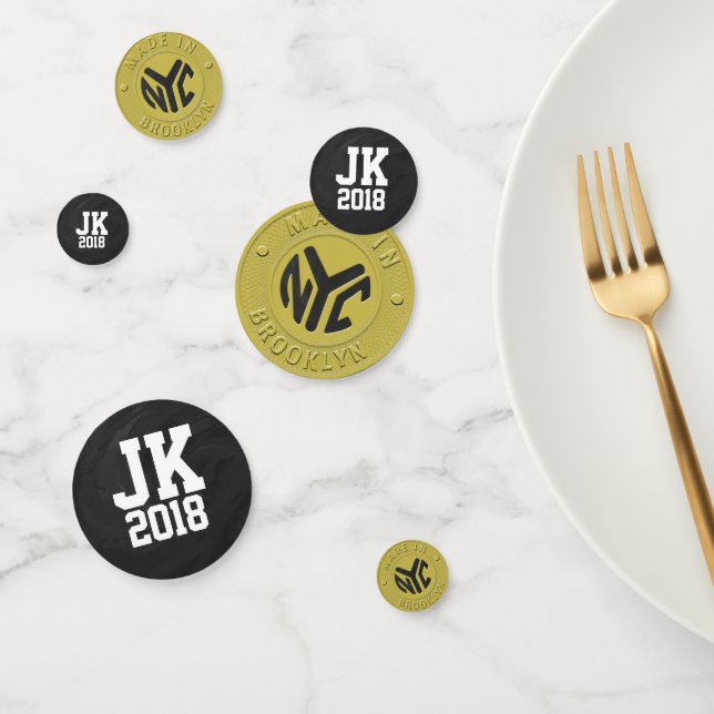 11of12 Personalised Brooklyn Token Dots Confetti (Group)