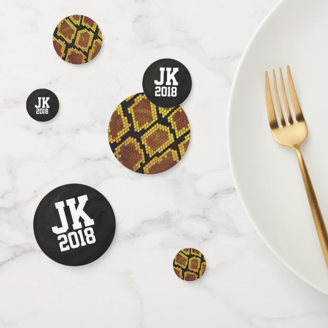 11of12 Personalised Snake Dots Confetti (Group)
