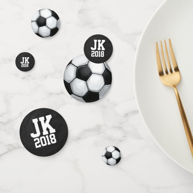 11of12 Personalised Soccer Ball Dots Confetti (Group)