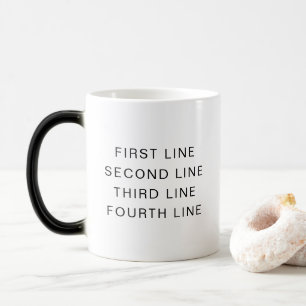 11oz Color Morphing Mug with Your Personalized Tex