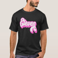 11st Birthday Retro Vintage Hot Pink Girl Elf