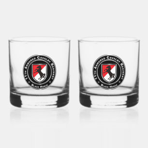 11th ACR Armored Cavalry Regiment Whiskey Glass