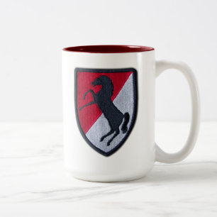 11th ACR Armoured Cavalry Regiment Fort Meade Two-Tone Coffee Mug