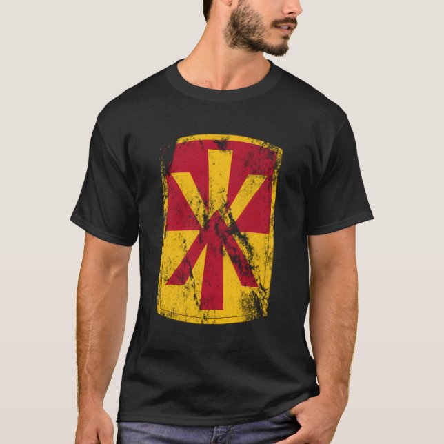 11Th Air Defence Illery Brigade Patch 11Th Ada T-Shirt (Front)
