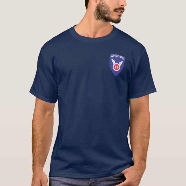 11th Airborne + 511th DUI/Para Wings T-shirts (Front)
