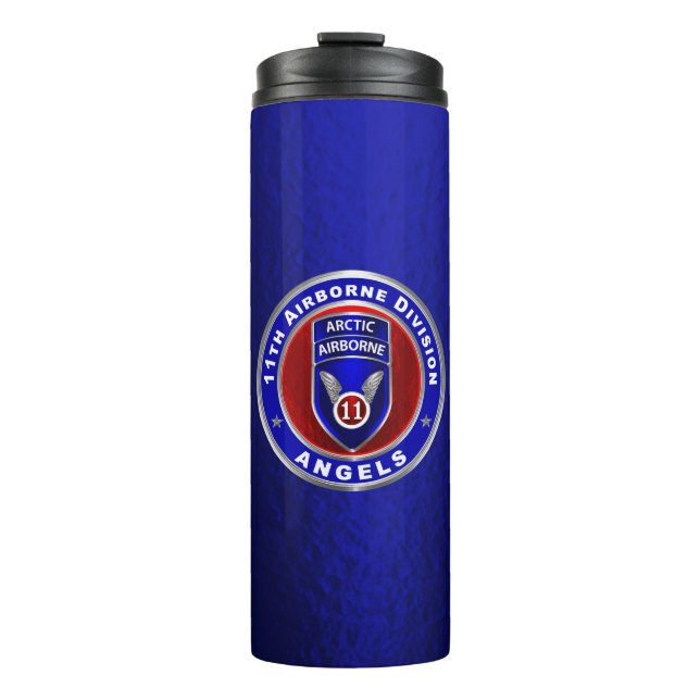 11th Airborne Division  Thermal Tumbler (Front)
