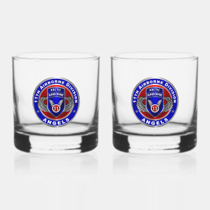 11th Airborne Division Whiskey Glass