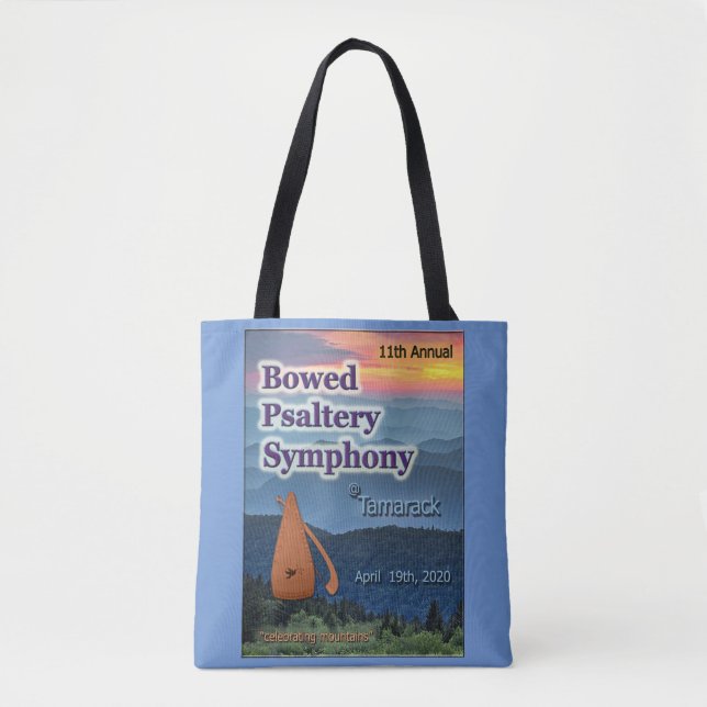 11th Annual Bowed Psaltery Symphony Tote Bag (Front)