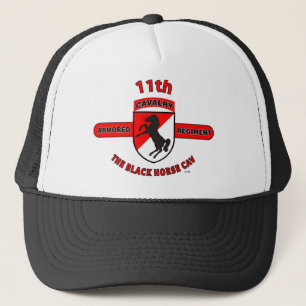 11TH ARMORED CAVALRY REGIMENT "BLACK HORSE CAV" TRUCKER HAT
