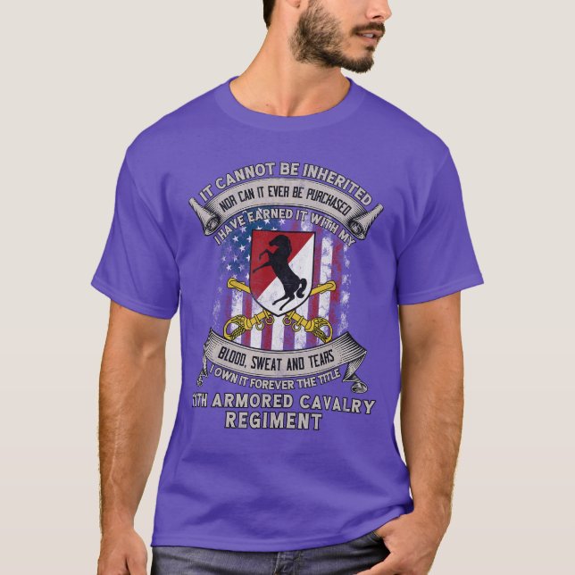11th Armored Cavalry Regiment Blackhorse Regiment  T-Shirt (Front)