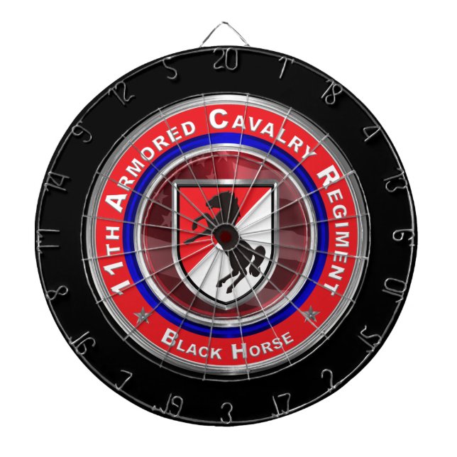 11th Armoured Cavalry ACR Dartboard (Front)