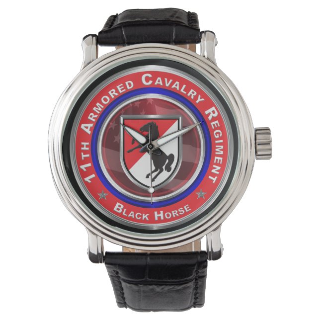 11th Armoured Cavalry Regiment “Black Horse”  Watch (Front)