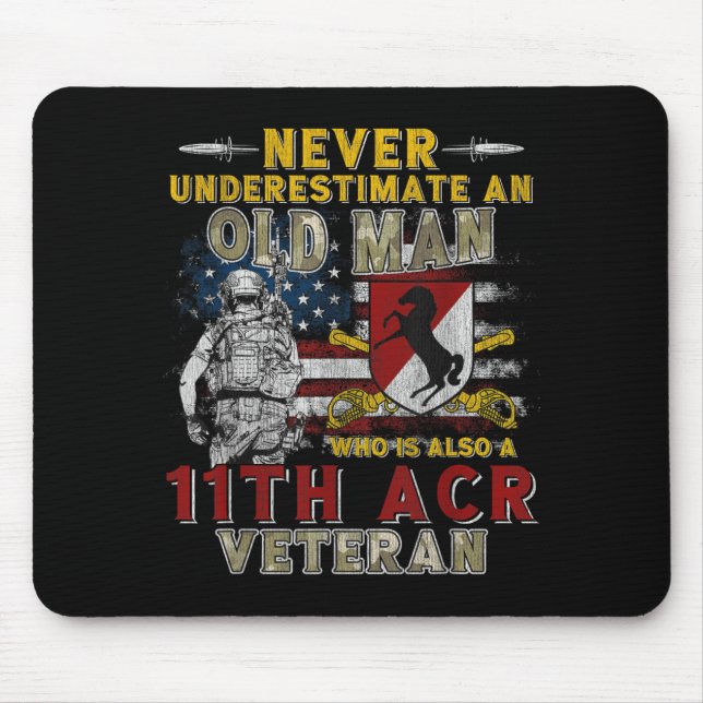 11th Armoured Cavalry Regiment Blackhorse Regiment Mouse Pad (Front)