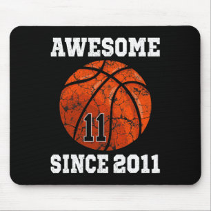 11th Birthday Basketball Player 11 Years Old Vinta Mouse Pad