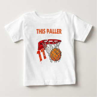 11th Birthday Basketball TShirt Funny 11 Years Old