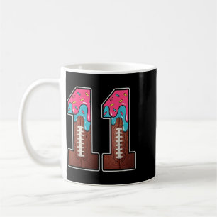 11th Birthday Boy Aamerican Football Ice Cream Coffee Mug