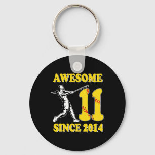 11th Birthday Boy Awesome Since 2014 Softll 11 Yea Key Ring