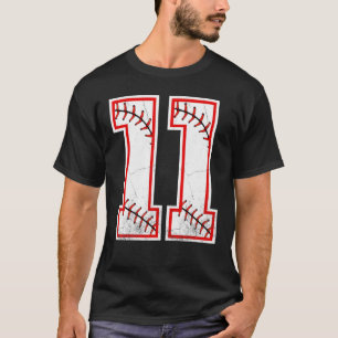11th Birthday Boy Baseball 11 Year Old Baseball Pl T-Shirt