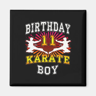 11th Birthday Boy - Karate 11 Years Old Kid Magnet