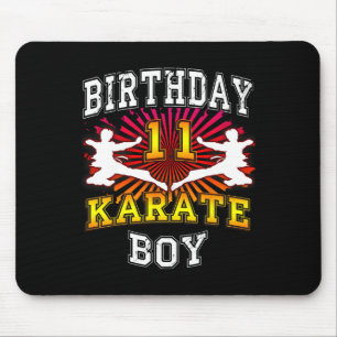 11th Birthday Boy - Karate 11 Years Old Kid Mouse Pad
