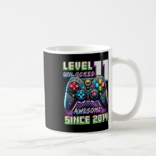 11th Birthday Boy Level 11 Gamer 11 Year Video Gam Coffee Mug