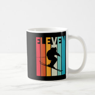 11th Birthday Boy Retro Ski Lover Skier 11 Years O Coffee Mug