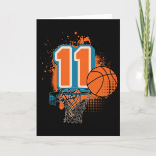 11th Birthday Boy Sketll Player Sketll 11 Years Ol Card