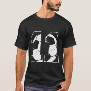 11th Birthday Boy Soccer Player Footll 11 Years Ol T-Shirt